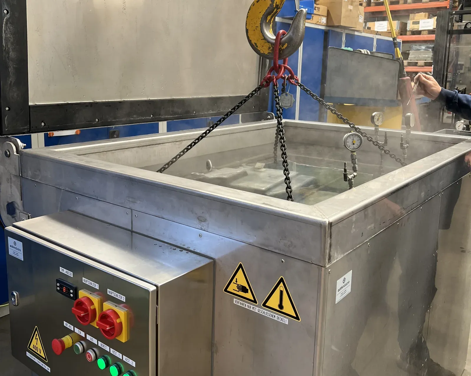 Getriebe Testbecken