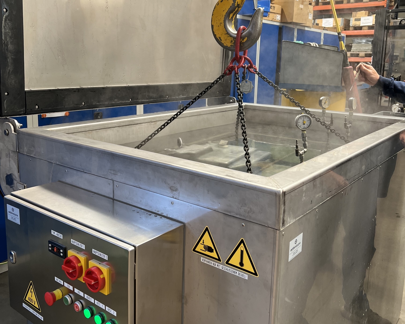 Getriebe Testbecken